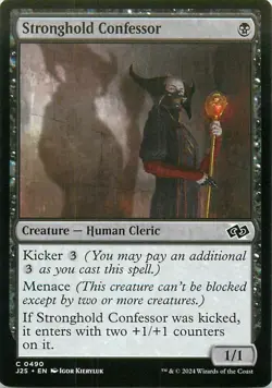 Stronghold Confessor - C490 - MTG - Foundations Jumpstart (J25) - Image 1