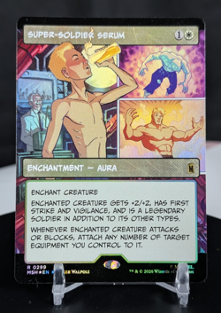 MTG Super-Soldier Serum SHOWCASE FOIL NM Marvel Super Heroes MSH #299 Rare - Image 1