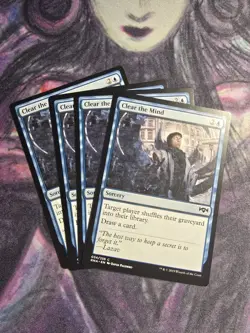 x4 Clear the Mind MTG Ravnica Allegiance C M/NM, English - Image 1