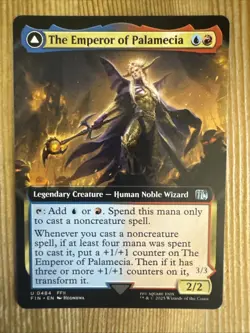 MTG - 1x The Emperor of Palamecia - Extended Art Final Fantasy NM - Image 1
