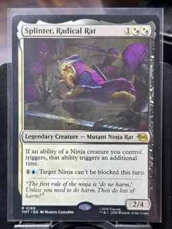 Splinter, Radical Rat - REG - MTG - TMT - 0169 - RARE ~ NM - Image 1