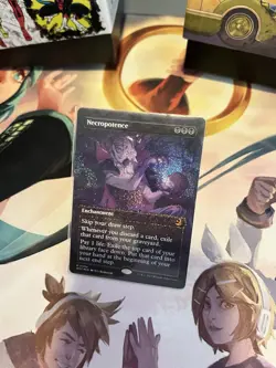 Necropotence Anime Art Confetti Foil MTG Enchanting Tales M 0094 - Image 2