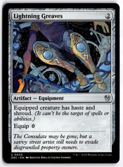 Lightning Greaves NM DRC Commander: Aetherdrift MTG - Image 1