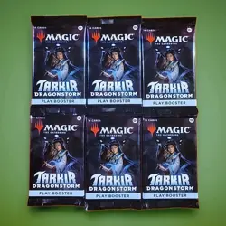 6 Magic the Gathering Tarkir: Dragonstorm Play Booster Packs - Image 1