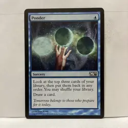 MTG Ponder Magic: The Gathering Core Set 2012 (M12) Common #73 - Image 1