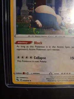 Pokemon TCG Snorlax (Cosmos Holo) Promo 055/078 Pokemon Go - *Full Fart Swirl!* - Image 1