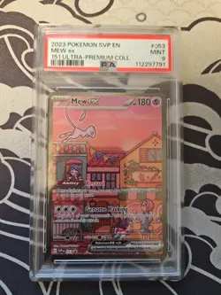 2023 Pokemon Svp En-Sv Black Star Promo #053 Mew Ex 151 Ultra-Premium Coll PSA 9 - Image 1