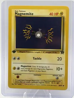 Pokemon TCG Magnemite 1st Edition Team Rocket - Image 1