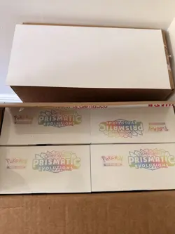 4x Prismatic Evolutions Pokemon Center Elite Trainer Box ETB Sealed - Image 1