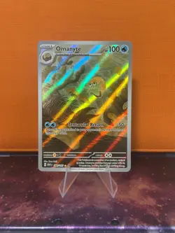 Pokemon Scarlet and Violet 151 Omanyte IR 180/165 - Image 1