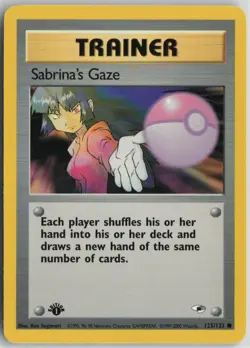 Sabrina's Gaze 125/132 Common Gym Heroes Pokemon 1st Edition Near Mint - Image 1