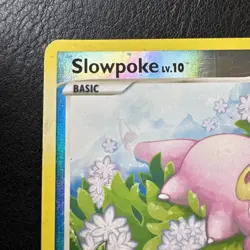 Slowpoke 82/106 Great Encounters Reverse Holo Pokemon Card Half Holo Print Error - Image 2