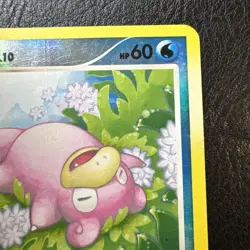 Slowpoke 82/106 Great Encounters Reverse Holo Pokemon Card Half Holo Print Error - Image 3