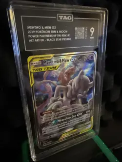 Pokemon TCG Mewtwo & Mew GX SM191 TAG TEAM Promo Holo Psychic HP270 TAG 9 - Image 2