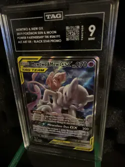 Pokemon TCG Mewtwo & Mew GX SM191 TAG TEAM Promo Holo Psychic HP270 TAG 9 - Image 3