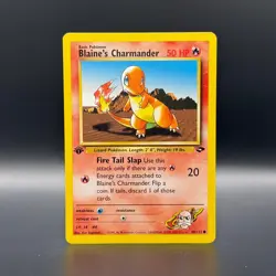 2000 Pokemon Gym Challenge 1st Edition Blaine's Charmander #60/132 NM - Image 1