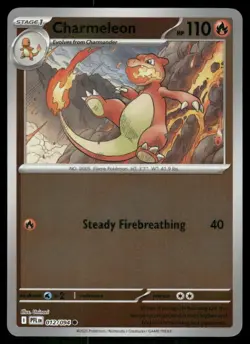 Charmeleon 012/094 Reverse Holo Phantasmal Flames Pokemon TCG trading card - Image 1
