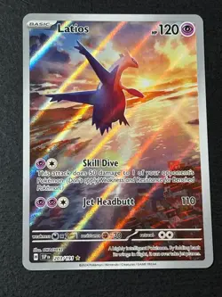 Latios 203/191 Illustration Rare Surging Sparks Pokemon Holo NM - Image 1