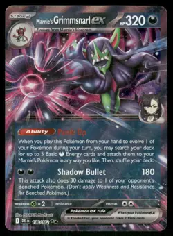 Marnie's Grimmsnarl Ex 136/182 Double Rare Holo Destined Rivals Pokemon TCG card - Image 1