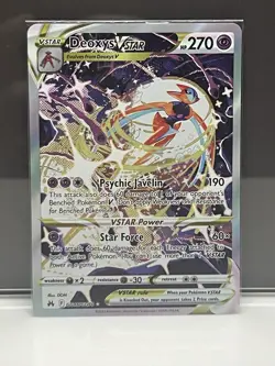 Pokemon Deoxys VSTAR TCG Crown Zenith Galarian Gallery Ultra Rare Card GG46/GG70 - Image 1