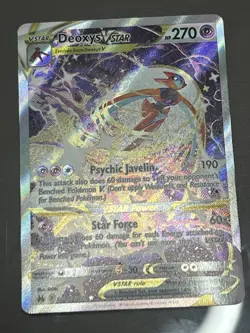 Pokemon Deoxys VSTAR TCG Crown Zenith Galarian Gallery Ultra Rare Card GG46/GG70 - Image 3