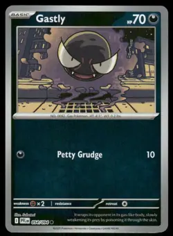 Gastly 054/094 Reverse Holo Phantasmal Flames Pokemon TCG trading card - Image 1