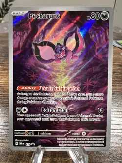 Pokemon TCG 2024 Pecharunt SVP129 Black Star Promo Shrouded Fable NM - Image 1