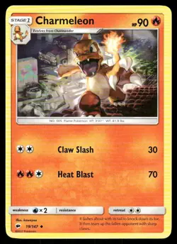 Charmeleon 19/147 Burning Shadows Pokemon TCG trading card - Image 1
