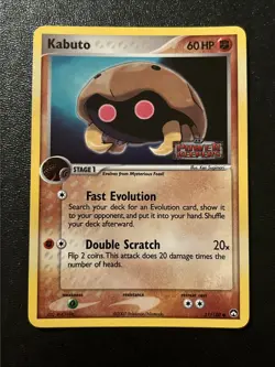 Pokemon TCG Kabuto Power Keepers Stamped Reverse Holo Card 51/108 - Image 1