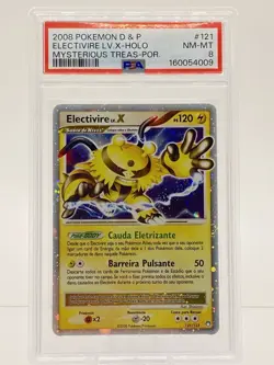 2007 POKEMON D & P MYSTERIOUS TREASURES ELECTIVIRE LV. X #121/123 HOLO PSA 8 - Image 1