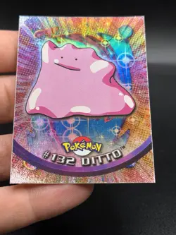 2000 Pokemon Topps Tv Animation Edition Series Ditto #132 Rainbow Foil NM IK3 - Image 2