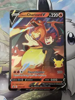 Pokemon Lance's Charizard V SWSH133 Promo Holo JUMBO NM - Image 1