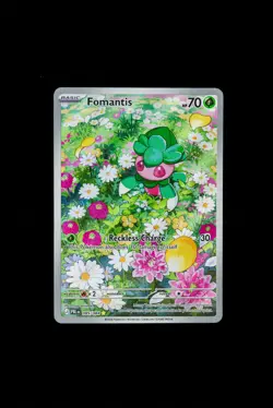 Fomantis 085/084 Illustration Rare Pitch Black Pokemon Holo Near Mint -C - Image 1