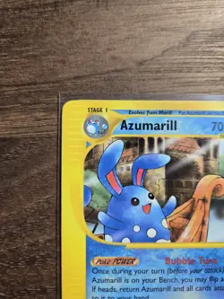 Pokemon TCG Azumarill 4/147 Aquapolis Rare Regular Stage 1 70 HP EN Himeno - Image 2