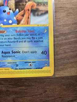 Pokemon TCG Azumarill 4/147 Aquapolis Rare Regular Stage 1 70 HP EN Himeno - Image 4