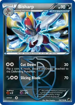 MP Bisharp (Team Plasma) (74) [Plasma Freeze 74/116] Uncommon Pokemon TCG - Image 1