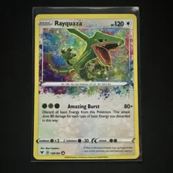 Pokemon TCG Rayquaza Amazing Rare, Vivid Voltage 138/185, Near Mint Condition - Image 1