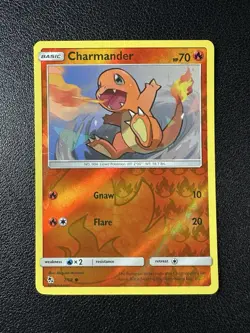 Charmander 7/68 Common Hidden Fates Pokemon Reverse Holo NM - Image 1