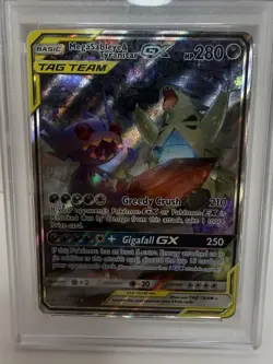 Pokemon Mega Sableye & Tyranitar GX TAG TEAM 226/236 Full Art Holo PSA 9 - Image 5
