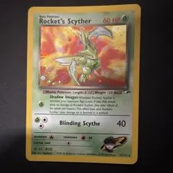 Wizards Rocket's Scyther 13/132 Gym Challenge Holo Rare Eng 2000 60 HP - Image 2