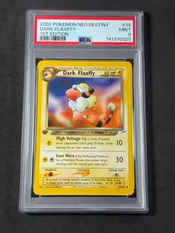 Pokemon PSA 9 Dark Flaaffy 34/105 1st Edition Neo Destiny 2002 - Image 1