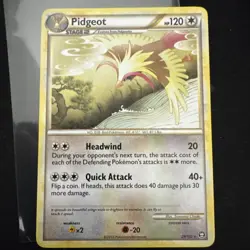 Pidgeot 29/102 Rare HGSS Triumphant Pokemon LP/MP - Image 1
