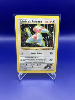 Pokemon TCG Sabrina's Porygon 98/132 Gym Challenge Regular English LP - Image 1