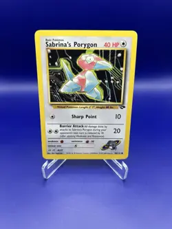 Pokemon TCG Sabrina's Porygon 98/132 Gym Challenge Regular English LP - Image 2