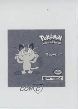 Meowth Artbox Pokemon Stickers Series 1 Prizm #Pr10 1999 - Image 2