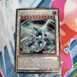 Yugioh RA04-EN158 - Shooting Quasar Dragon - Platinum Secret Rare - Image 1