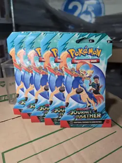 Pokemon Journey Together Sleeved Booster Pack (LOT OF 5) - Image 1