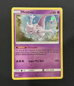 Pokemon Mewtwo Holo SM77 Near Mint Sun & Moon Promo NM - Image 1