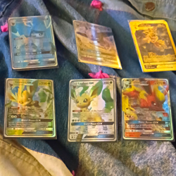 Eevee TCG GX + VMAX 6-Card Lot Leafeon Flareon Glaceon No Return Espeon Jolteon - Image 1