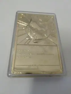Pokemon 1999 Togepi 23k Gold Plated Trading Card w/ Pokeball Preowned - Image 4